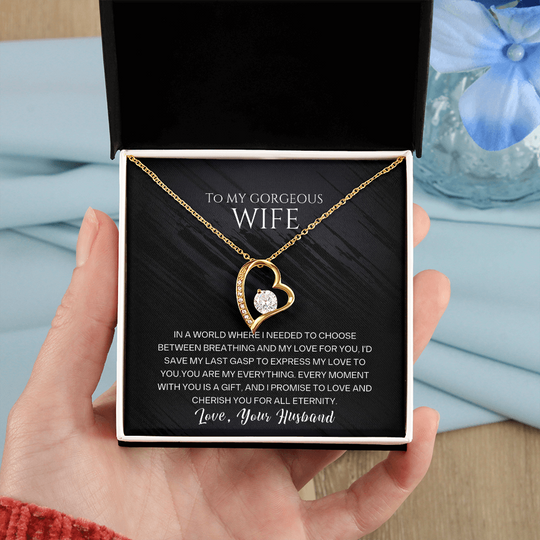 To My Gorgeous Wife - Forever Love Necklace Gift Set - SSW23 Jewelry ShineOn Fulfillment