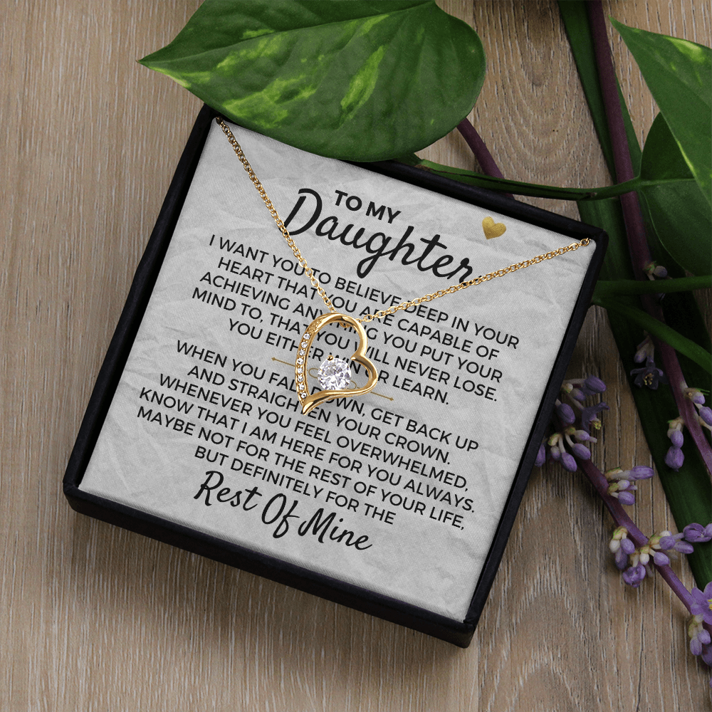 To My Daughter - Necklace Gift Set Jewelry ShineOn Fulfillment