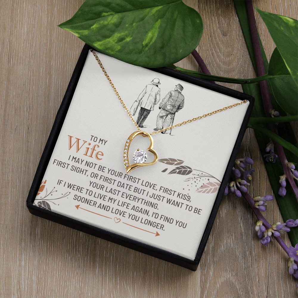 To My Wife - First Love - Forever Love Necklace Gift Set - SSW25 Jewelry ShineOn Fulfillment