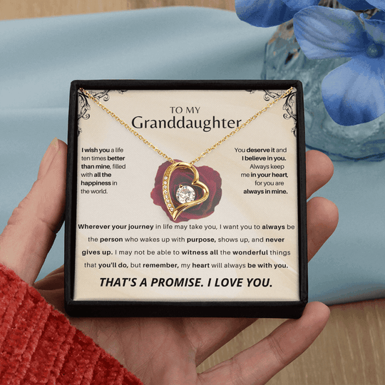 To My Granddaughter - Forever Love Gift Set - SSGD23V2 Jewelry ShineOn Fulfillment