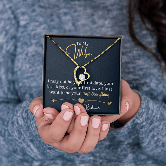 To My Wife - Last Everything - Forever Love Necklace Gift Set - SSW24 Jewelry ShineOn Fulfillment