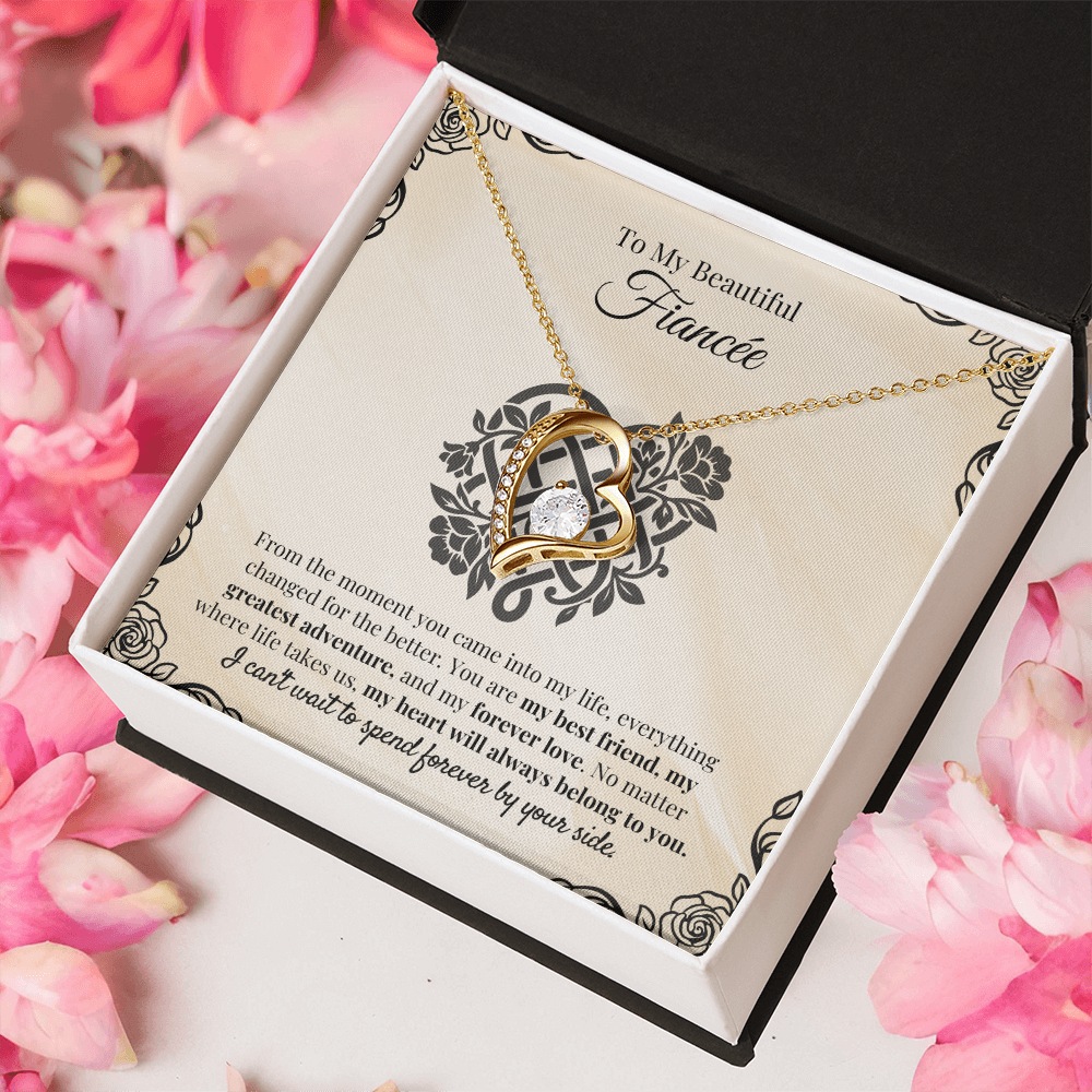 To My Beautiful Fiancée -  Necklace Gift Set - IVF1