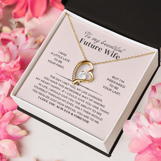 To My Future Wife - Forever Love Necklace Gift Set - SS338 Jewelry ShineOn Fulfillment