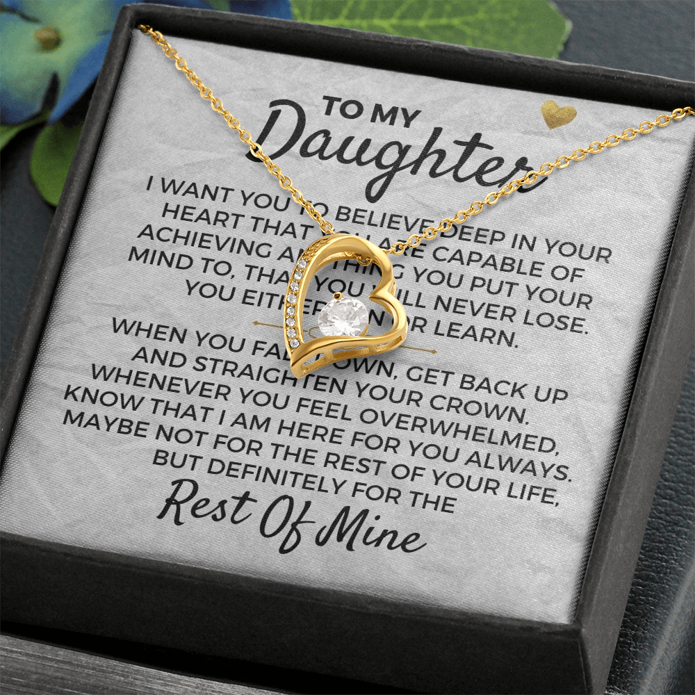 To My Daughter - Necklace Gift Set Jewelry ShineOn Fulfillment