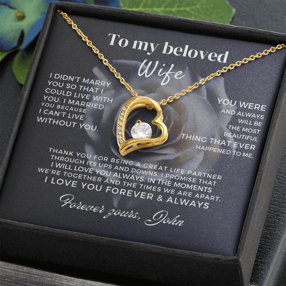 To My Beloved Wife - Forever Love Gift Set - SS52V5R Jewelry ShineOn Fulfillment