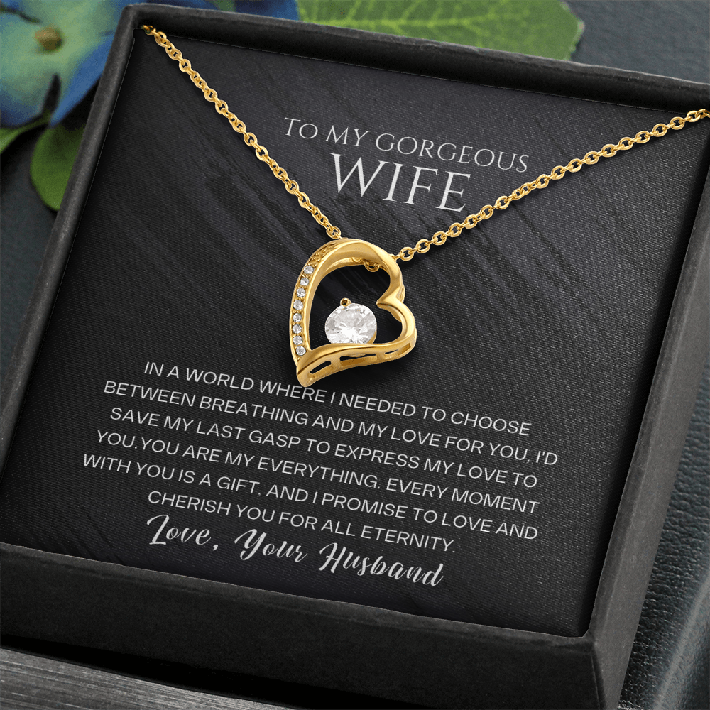To My Gorgeous Wife - Forever Love Necklace Gift Set - SSW23 Jewelry ShineOn Fulfillment