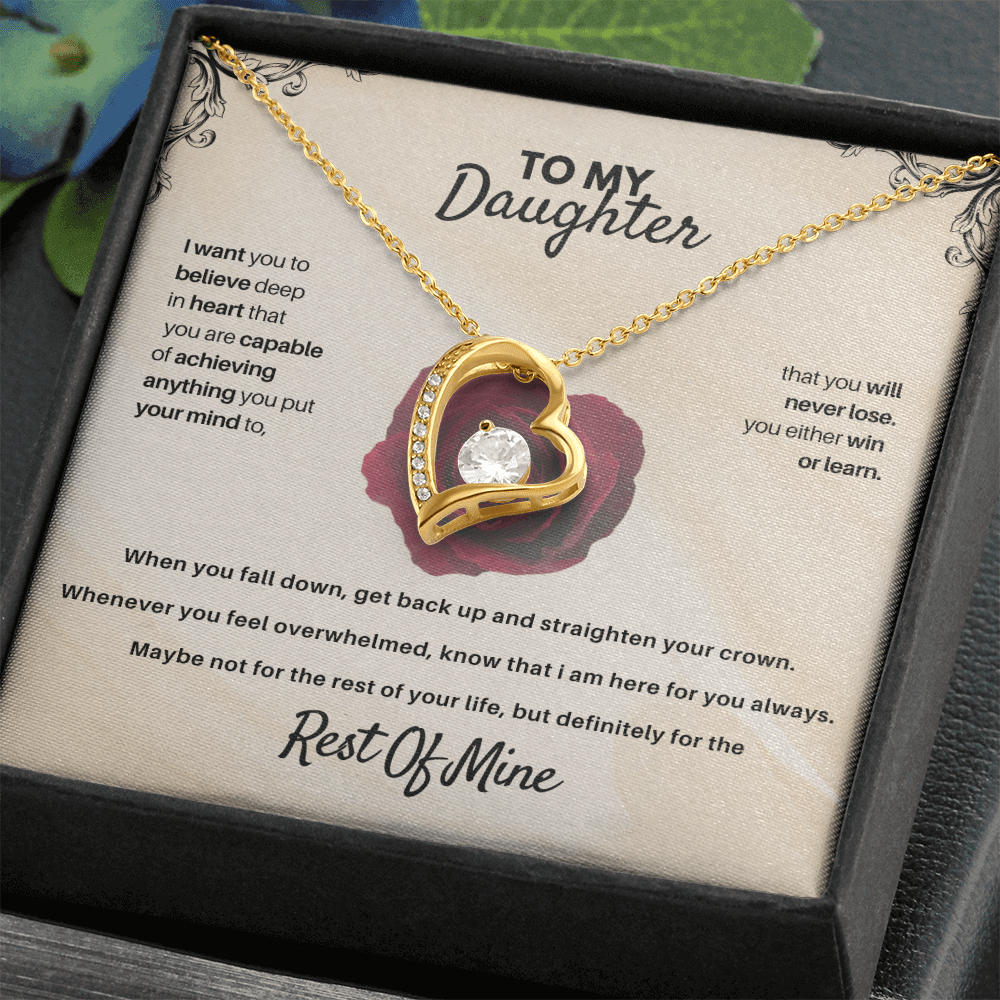 To My Daughter - Rest Of Mine - Beautiful Gift Set - SSD30 Jewelry ShineOn Fulfillment