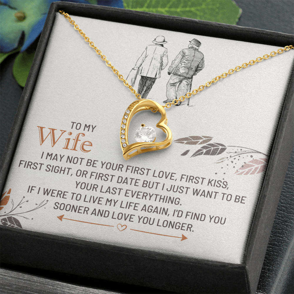 To My Wife - First Love - Forever Love Necklace Gift Set - SSW25 Jewelry ShineOn Fulfillment