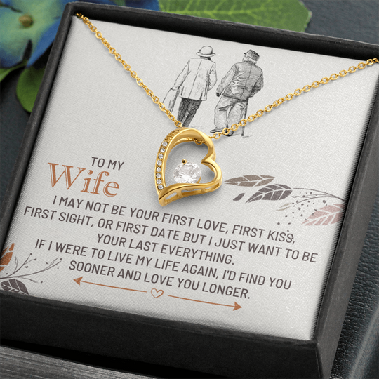 To My Wife - First Love - Forever Love Necklace Gift Set - SSW25 Jewelry ShineOn Fulfillment