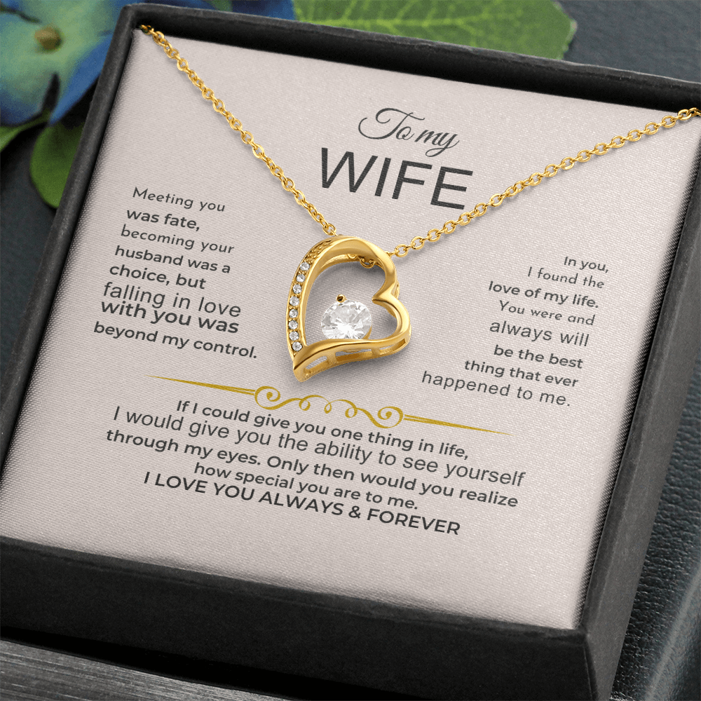 To My Wife - I Love You Always & Forever - Gift Set Jewelry ShineOn Fulfillment