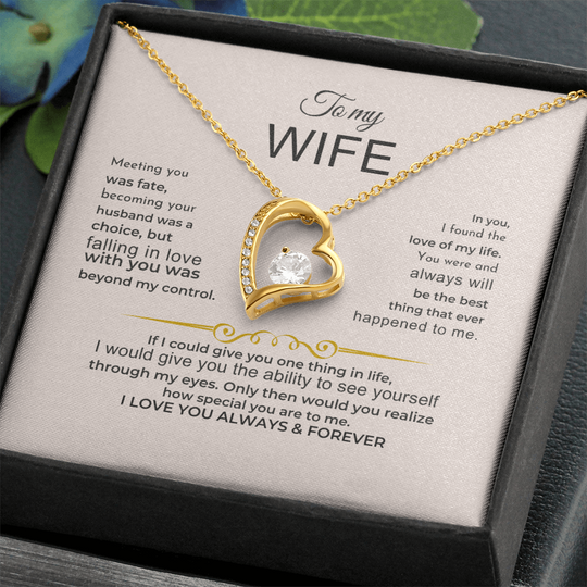 To My Wife - I Love You Always & Forever - Gift Set Jewelry ShineOn Fulfillment