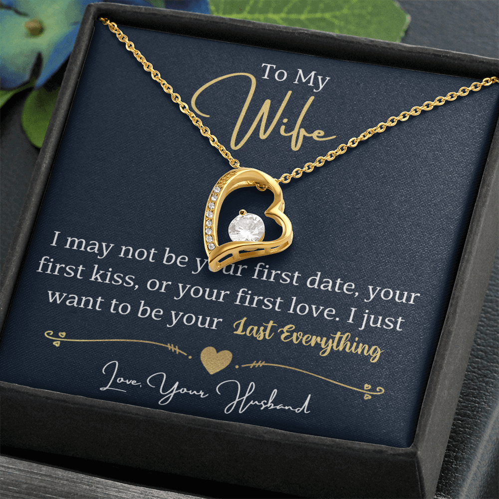 To My Wife - Last Everything - Forever Love Necklace Gift Set - SSW24 Jewelry ShineOn Fulfillment