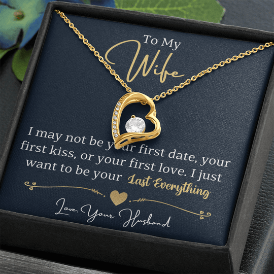 To My Wife - Last Everything - Forever Love Necklace Gift Set - SSW24 Jewelry ShineOn Fulfillment