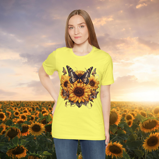 Blossom in Style with our Sunflower Shirt - A Floral Tee Perfect for Women's Fall Fashion T-Shirt   
