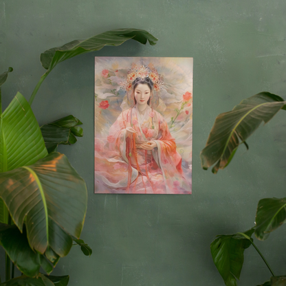 Quan Yin Poster - Goddess of Compassion, Spiritual Art Print, Guan Yin Wall Decor Paper products   