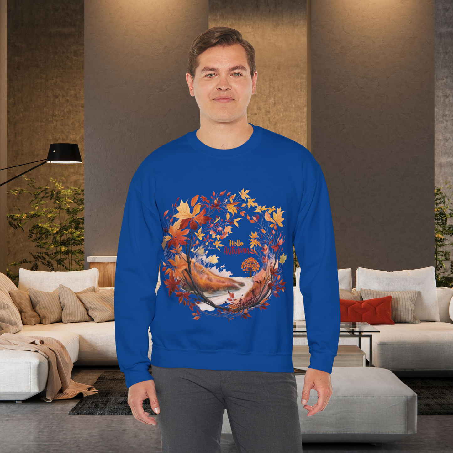 Hello Autumn Sweatshirt | Fall Design | Fall Seasonal Sweatshirt | Autumn Lover Sweatshirt   