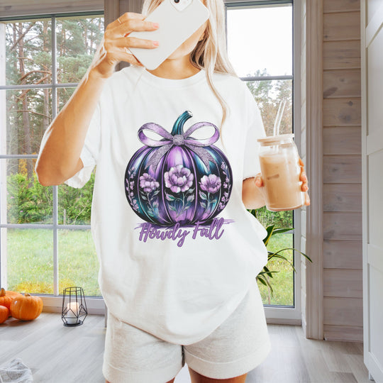 Howdy Fall: Coquette Pumpkin T-Shirt