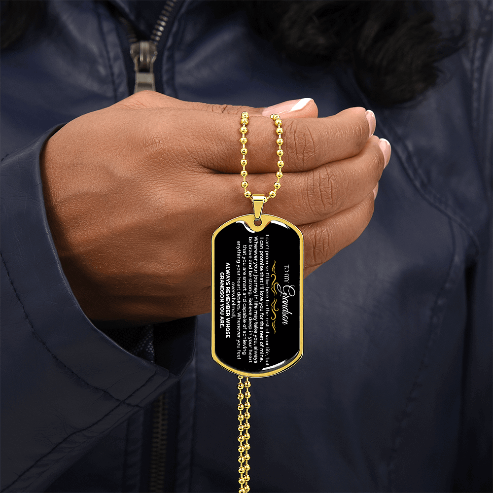 To My Grandson - Beautiful Love Tag - Gift Set - SS99c5 Jewelry ShineOn Fulfillment