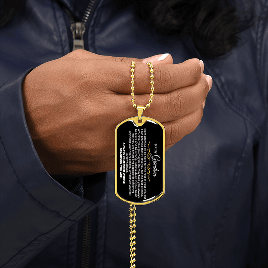 To My Grandson - Beautiful Love Tag - Gift Set - SS99c5 Jewelry ShineOn Fulfillment