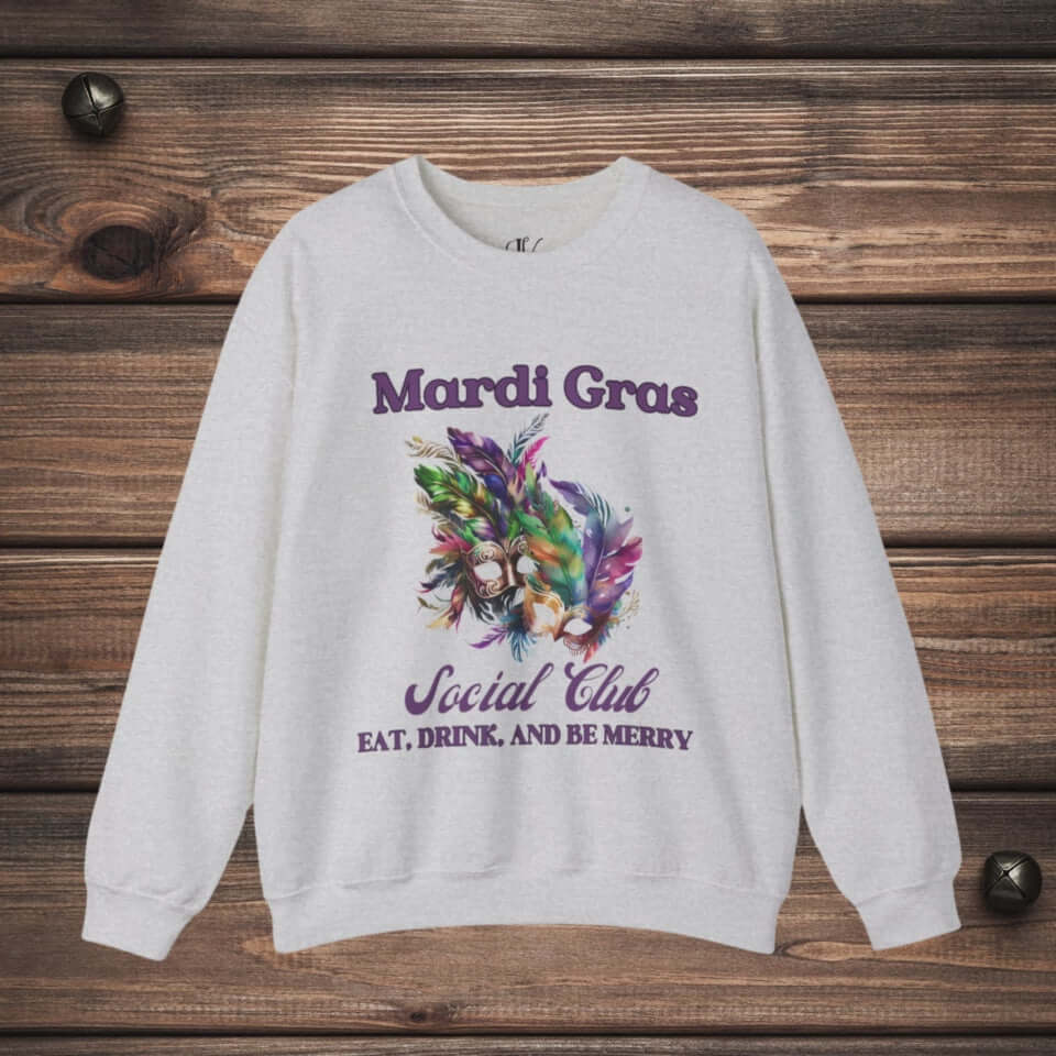 Mardi Gras Vibes: "Eat, Drink, Be Marry" Sweatshirt Sweatshirt Printify