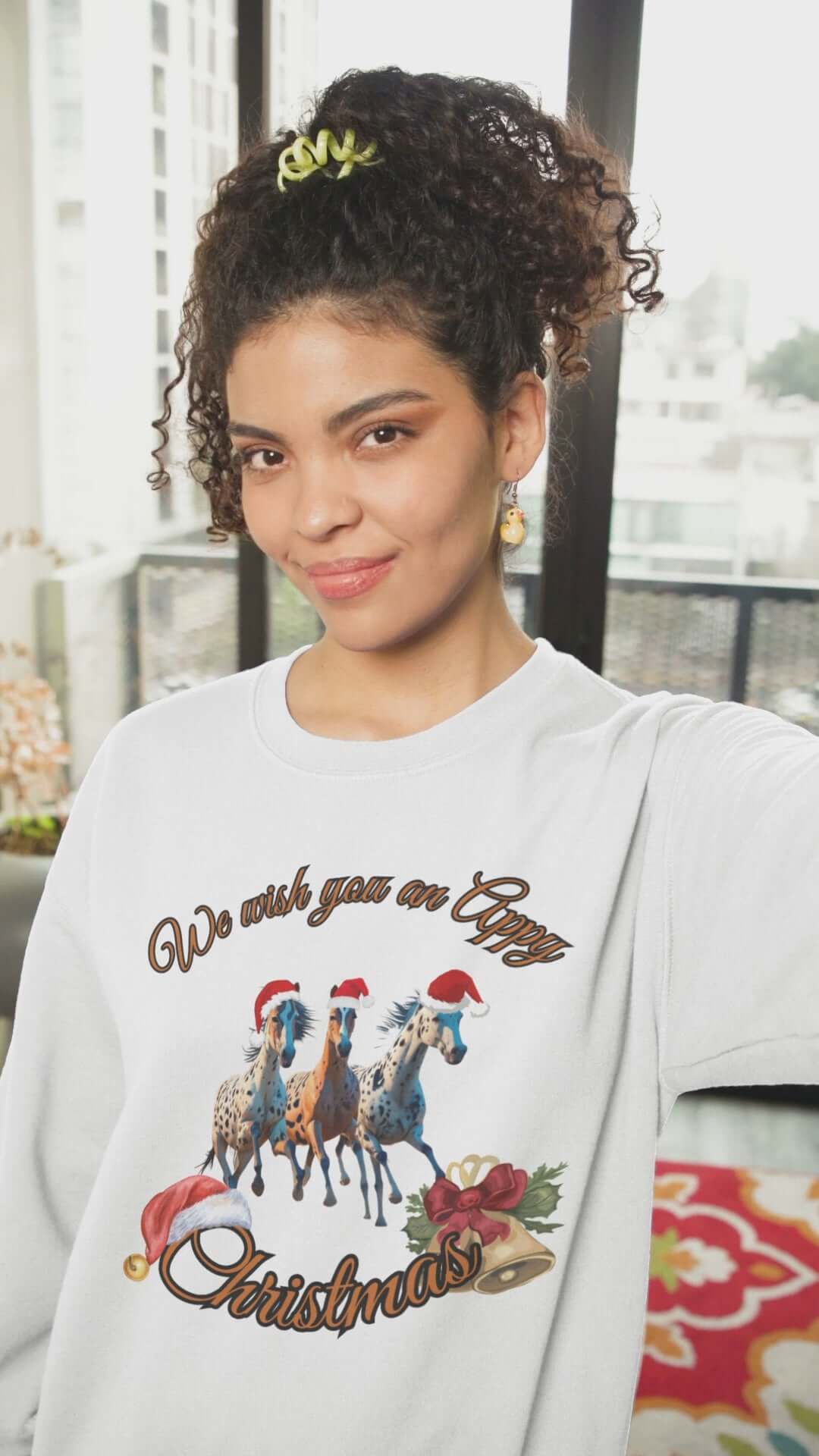 Christmas Appaloosa Sweatshirt Sweatshirt Printify