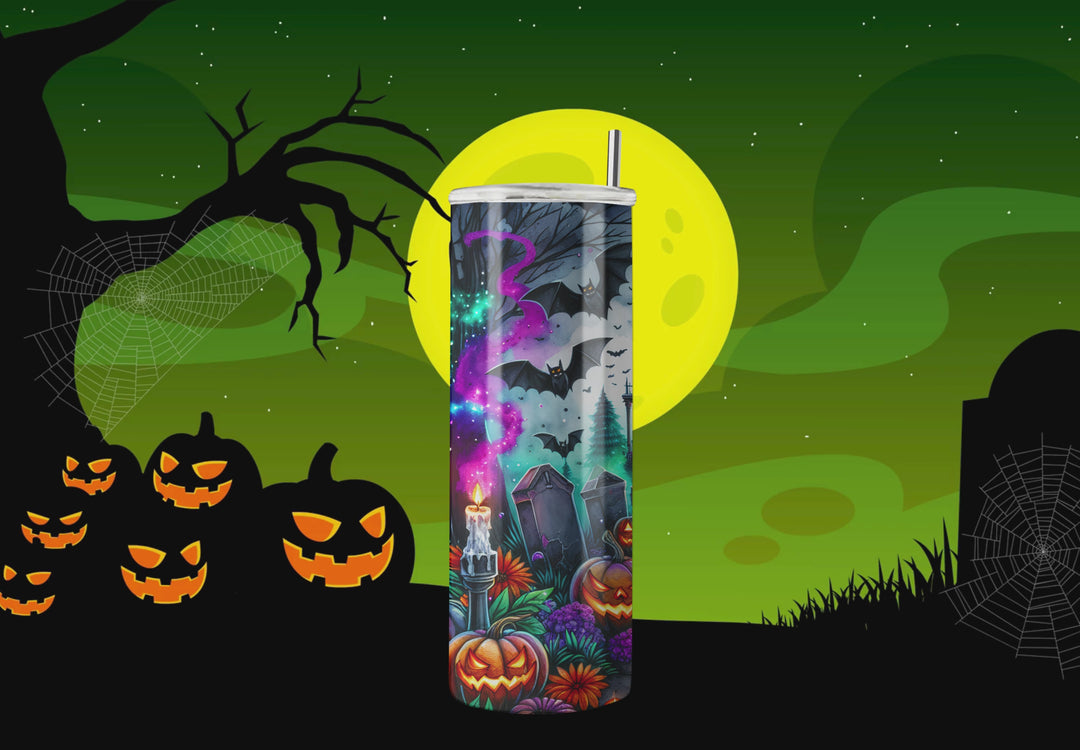 Haunted House Halloween Tumbler