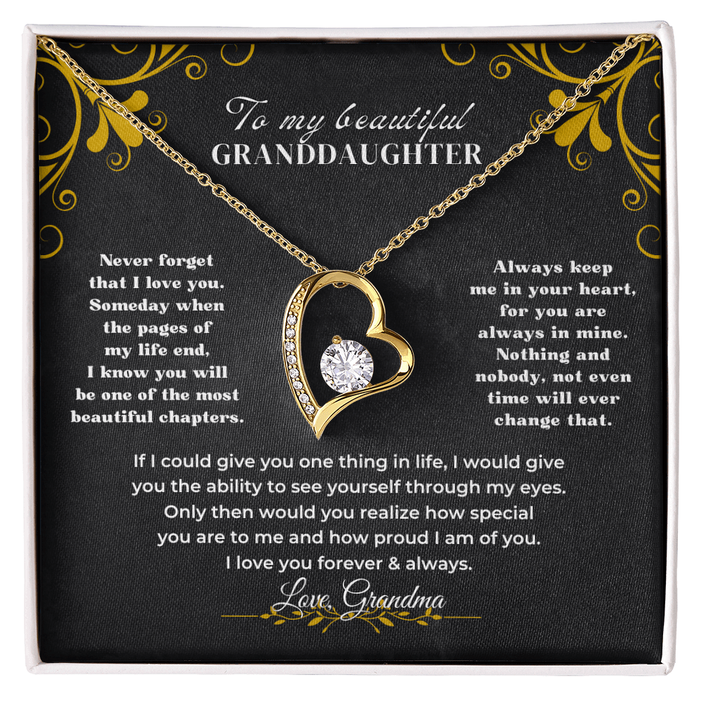 To My Beautiful Granddaughter - Forever Love Gift Set - SS59V3 Jewelry ShineOn Fulfillment