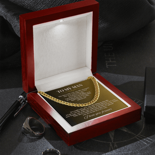 To My Man - Cuban Link Chain Gift Set - SSTMM2 Jewelry ShineOn Fulfillment