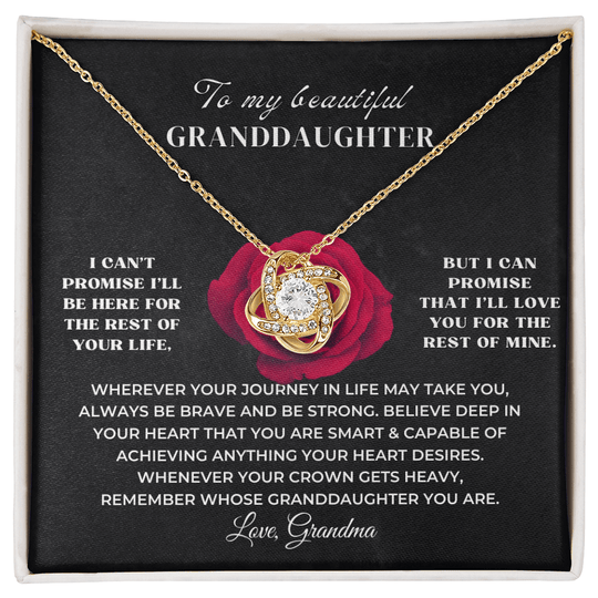 To My Beautiful Granddaughter - Love Knot Gift Set - SS117CK Jewelry ShineOn Fulfillment