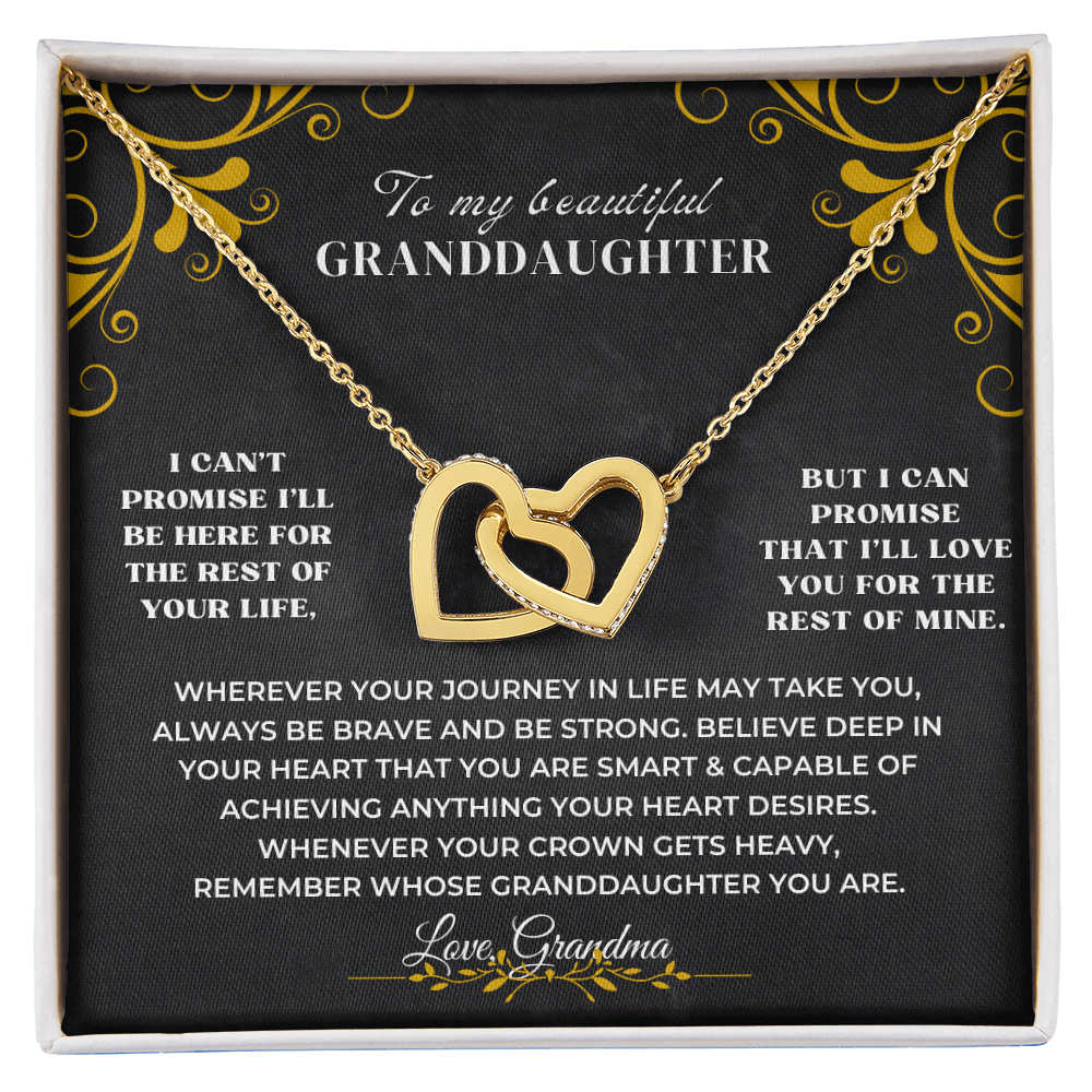 To My Granddaughter - Personalized Beautiful Gift Set - SS117V3 Jewelry ShineOn Fulfillment