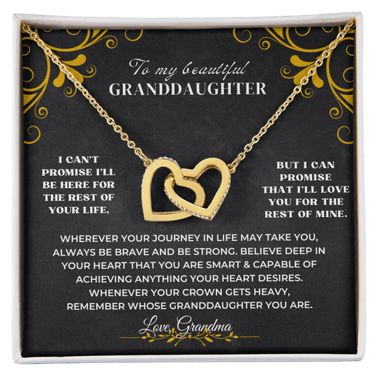To My Granddaughter - Personalized Beautiful Gift Set - SS117V3 Jewelry ShineOn Fulfillment