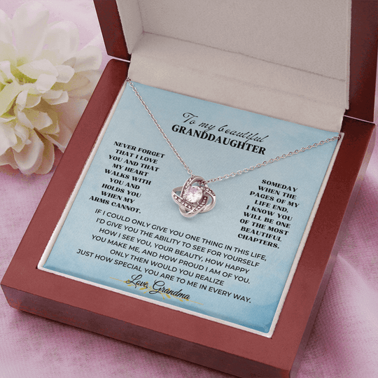To My Beautiful Granddaughter - Love Knot Gift Set - SSV3117LK Jewelry ShineOn Fulfillment