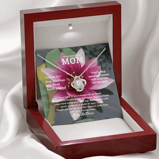 To My Beautiful Mom - Mother's Day Gift Set - SS155 Jewelry ShineOn Fulfillment
