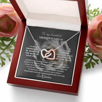 Graduation & Milestone Gift for Granddaughter – Interlocked Hearts Necklace