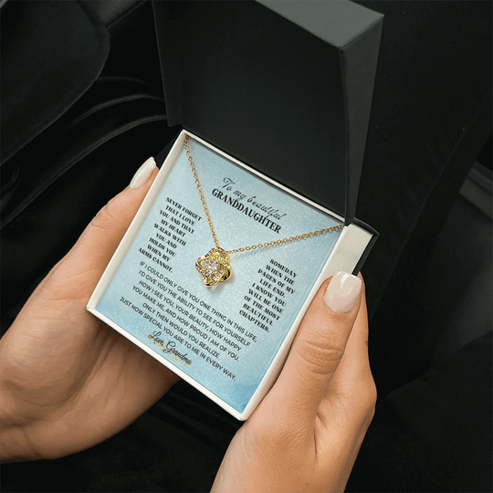 To My Beautiful Granddaughter - Love Knot Gift Set - SSV3117LK Jewelry ShineOn Fulfillment