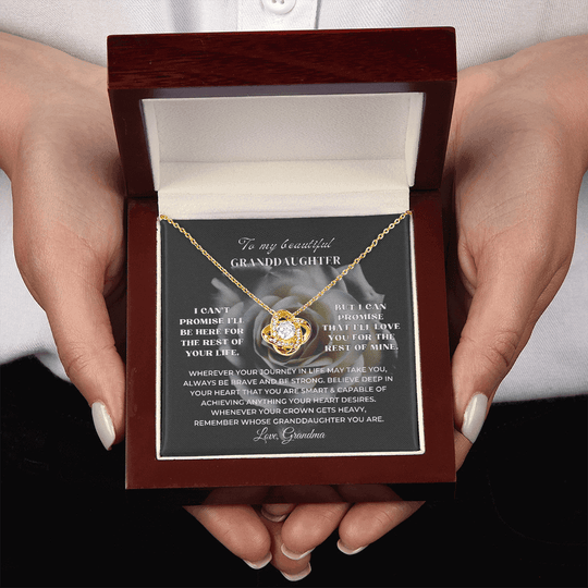 To My Beautiful Granddaughter - Love Knot Gift Set - SS117KI Jewelry ShineOn Fulfillment