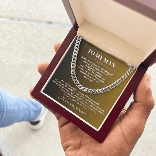To My Man - Cuban Link Chain Gift Set - SSTMM2 Jewelry ShineOn Fulfillment