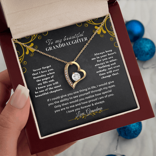 To My Beautiful Granddaughter - Forever Love Gift Set - SS59V3 Jewelry ShineOn Fulfillment