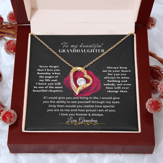 To My Beautiful Granddaughter - Forever Love Gift Set - SS596v2 Jewelry ShineOn Fulfillment