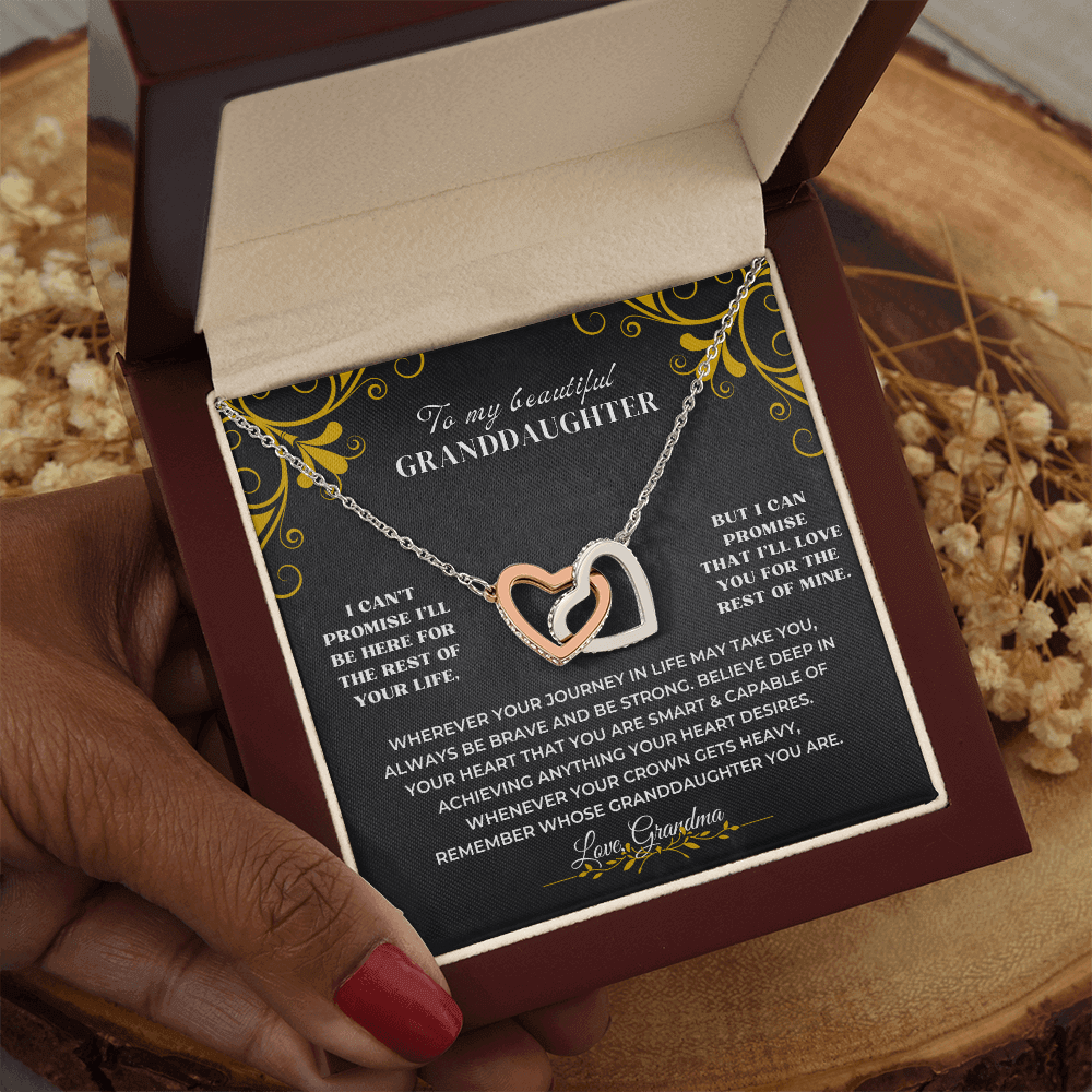 To My Granddaughter - Personalized Beautiful Gift Set - SS117V3 Jewelry ShineOn Fulfillment