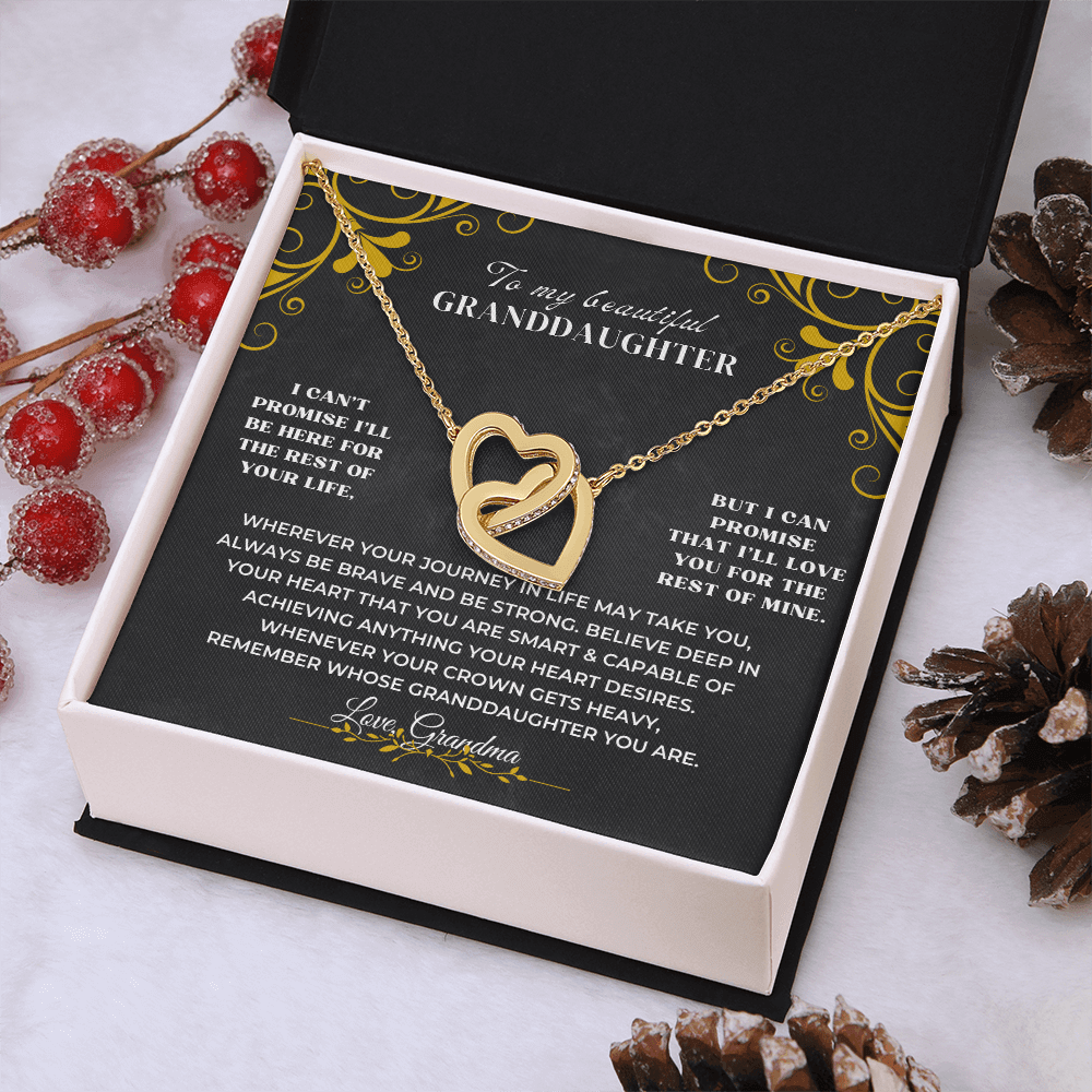 To My Granddaughter - Personalized Beautiful Gift Set - SS117V3 Jewelry ShineOn Fulfillment