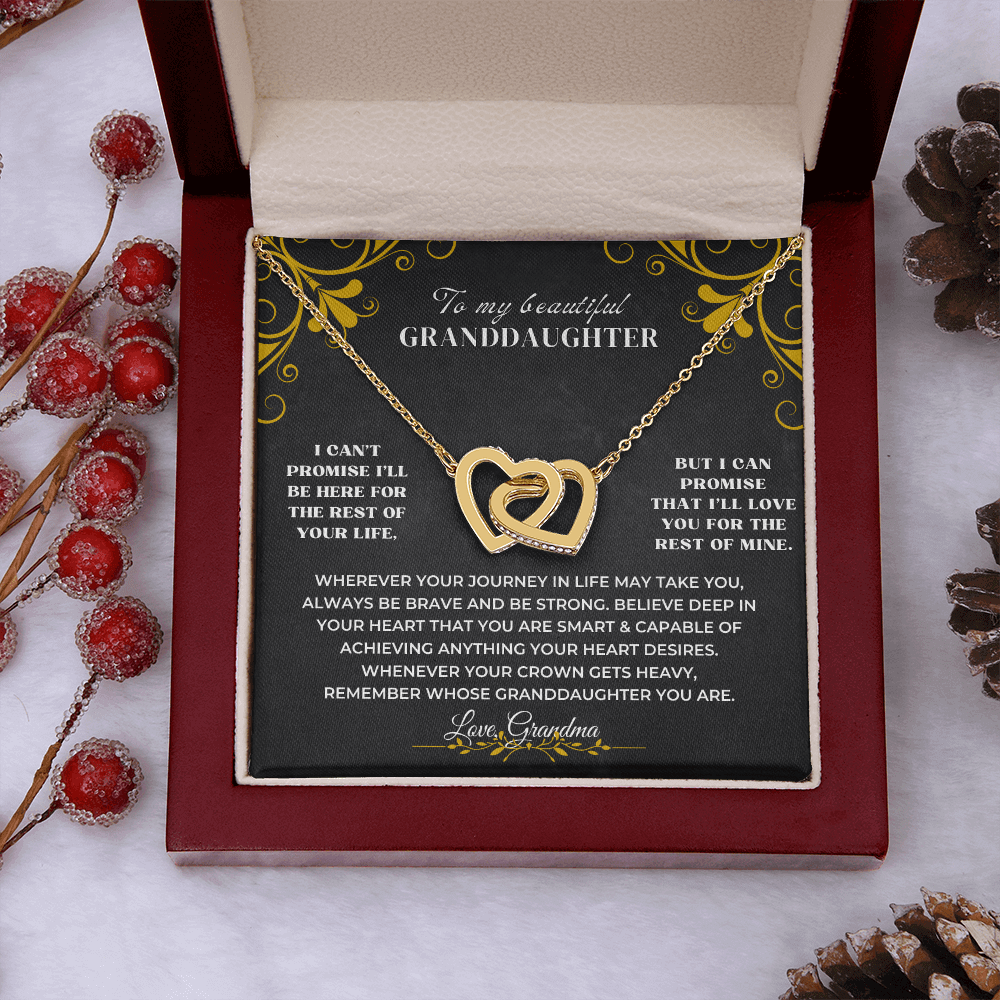 To My Granddaughter - Personalized Beautiful Gift Set - SS117V3 Jewelry ShineOn Fulfillment
