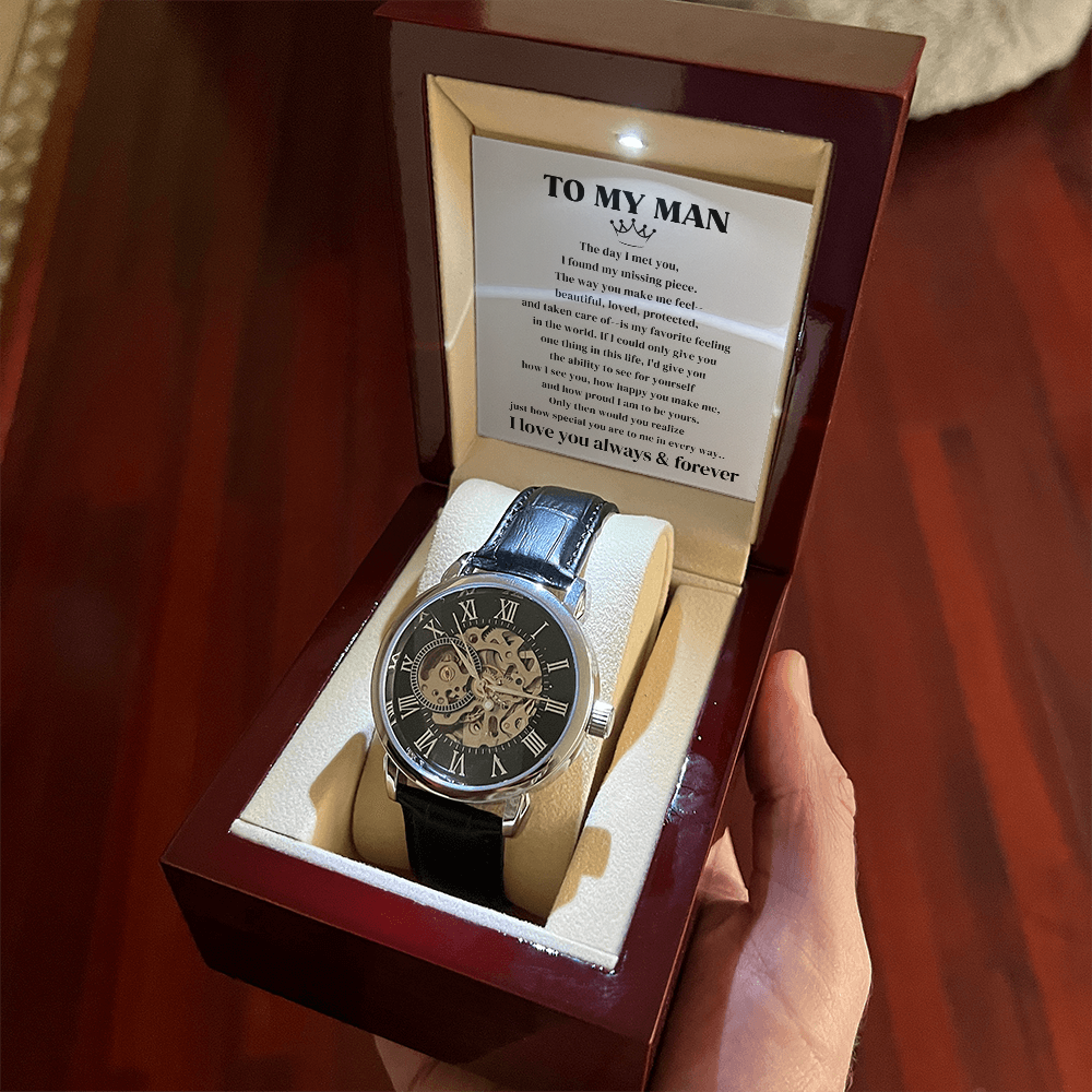 To My Man | Forever & Always | Personalized Watch - SSTMMW7 Jewelry ShineOn Fulfillment