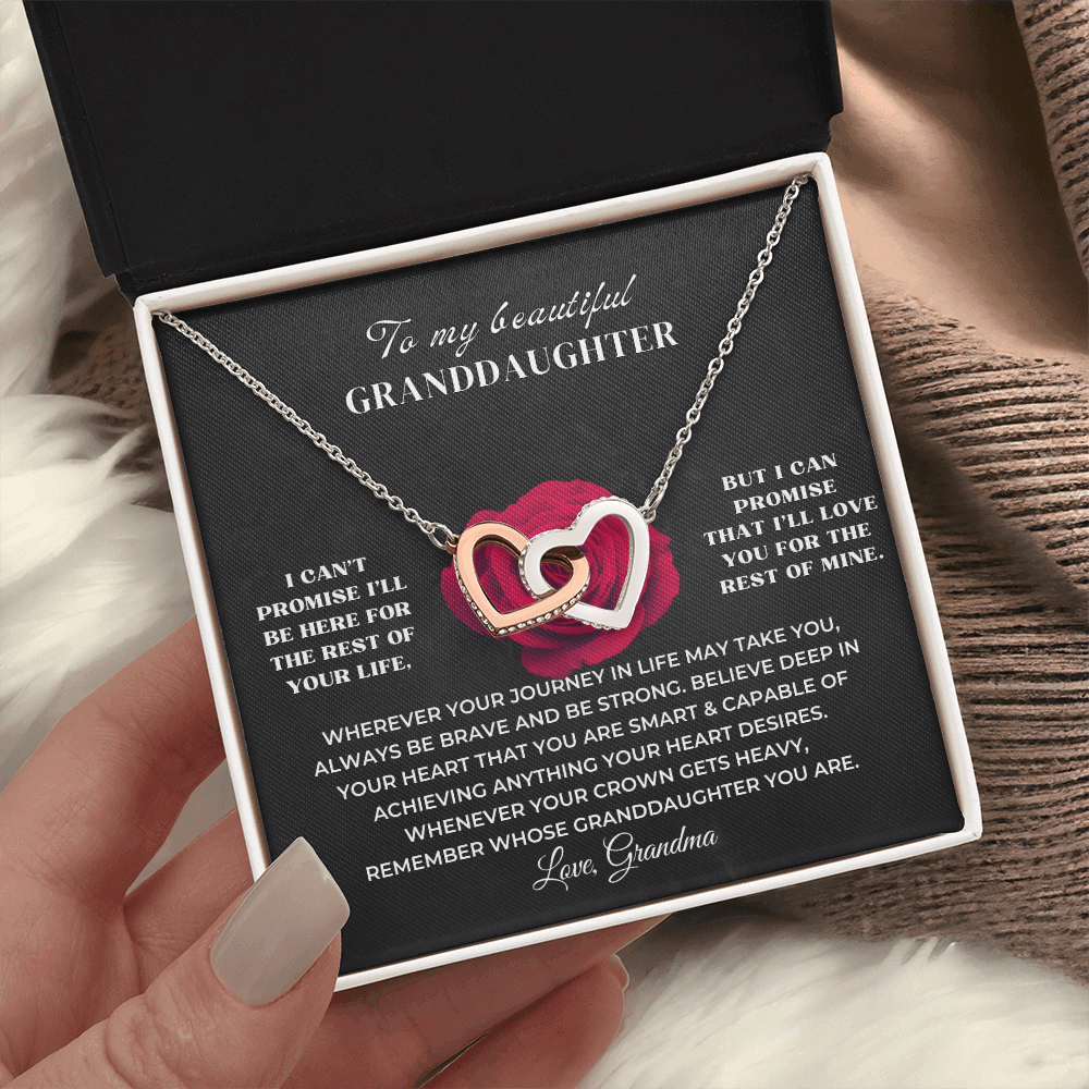 To My Granddaughter - Personalized Beautiful Gift Set - SS11v2 Jewelry ShineOn Fulfillment