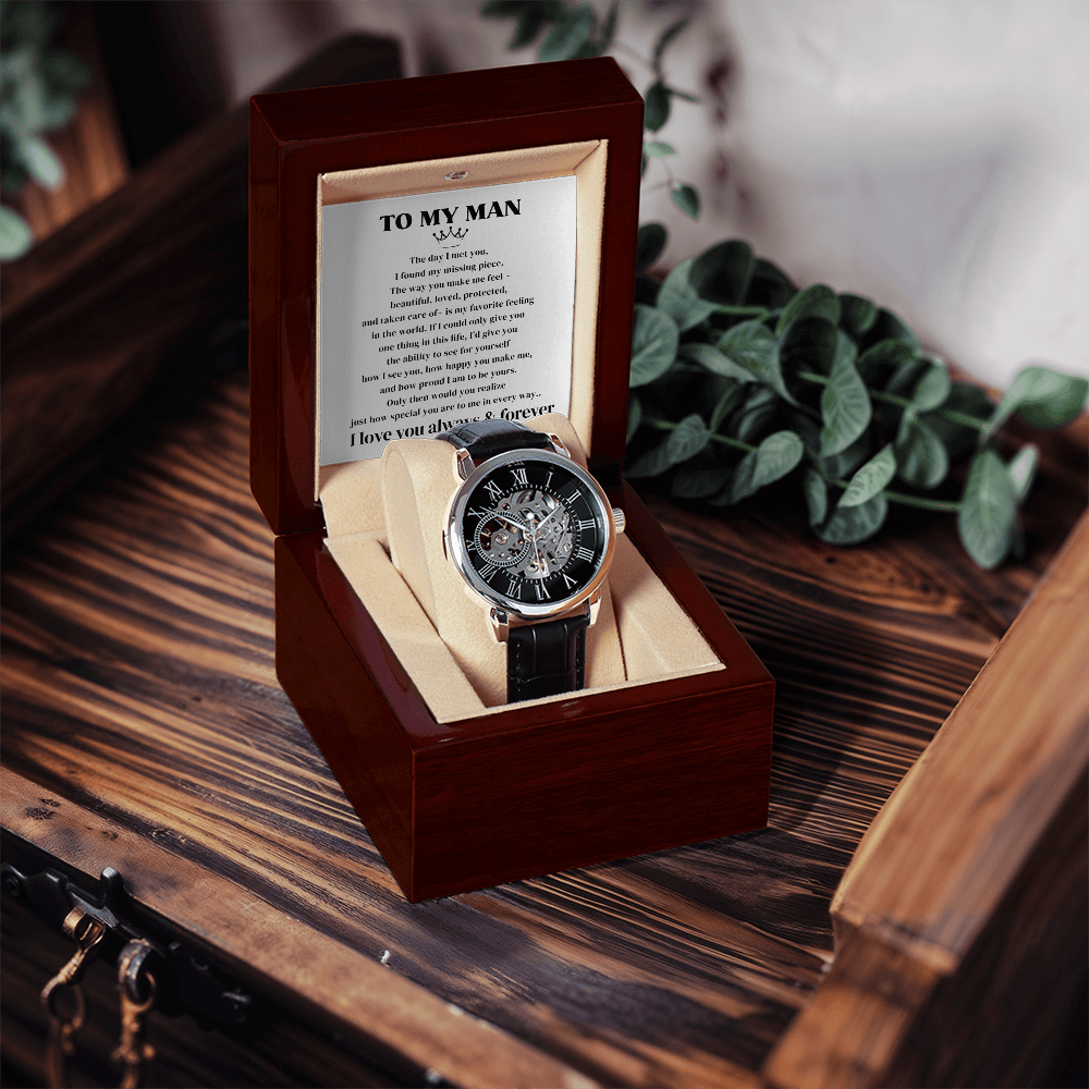 To My Man | Forever & Always | Personalized Watch - SSTMMW7 Jewelry ShineOn Fulfillment