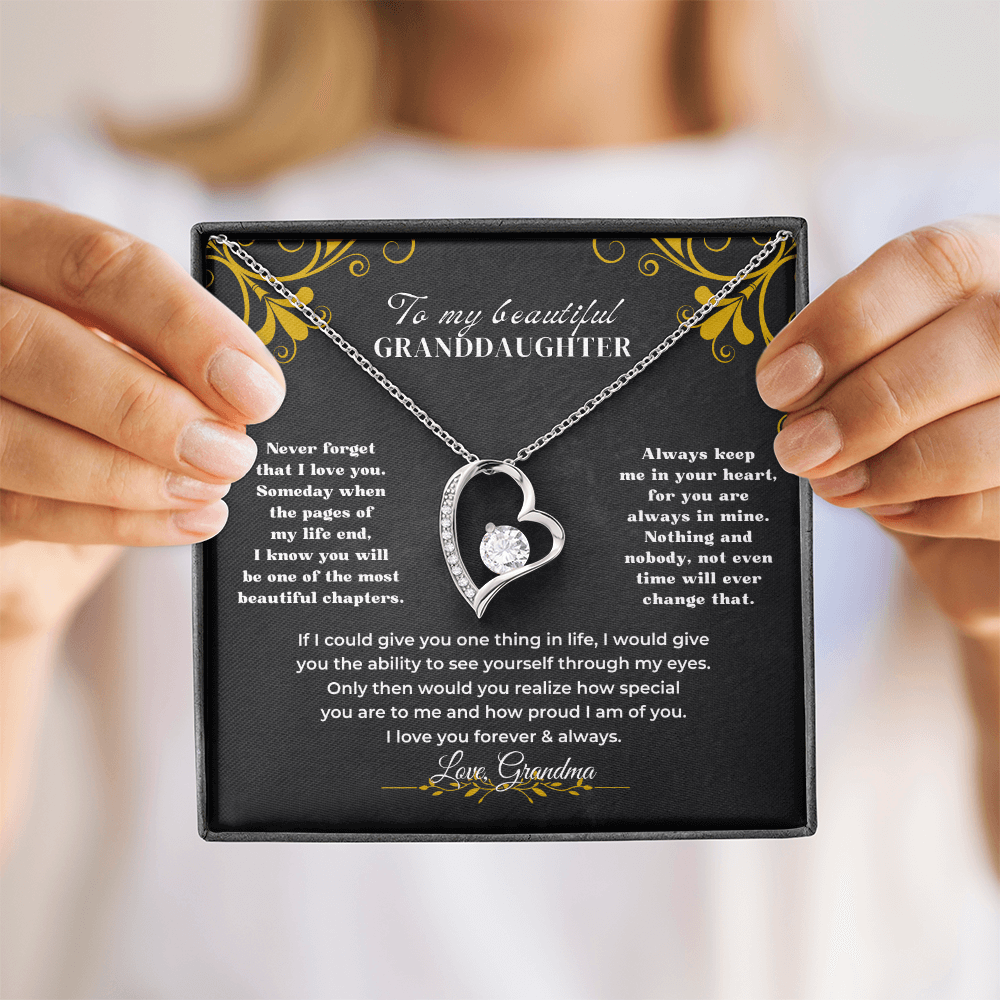 To My Beautiful Granddaughter - Forever Love Gift Set - SS59V3 Jewelry ShineOn Fulfillment