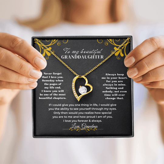 To My Beautiful Granddaughter - Forever Love Gift Set - SS59V3 Jewelry ShineOn Fulfillment