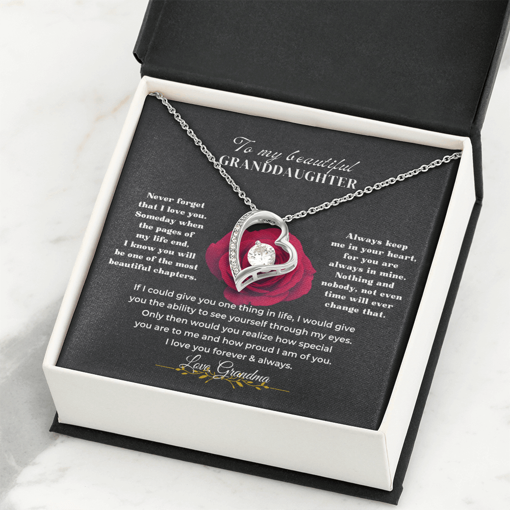 To My Beautiful Granddaughter - Forever Love Gift Set - SS596v2 Jewelry ShineOn Fulfillment