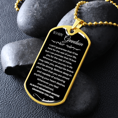 To My Grandson - Beautiful Love Tag - Gift Set - SS9V3