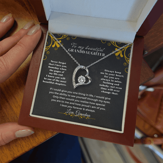 To My Beautiful Granddaughter - Forever Love Gift Set - SS59V3 Jewelry ShineOn Fulfillment
